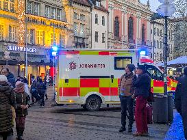 Rescue Operation On Kaufinger Strasse In Munich