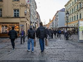 After Christmas Shopping In Munich