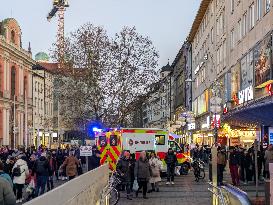 Rescue Operation On Kaufinger Strasse In Munich