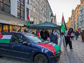 Pro-Palestine Protest Information Booth In Munich