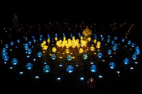 Buddhist Devotees Participate In The Light Of Peace Ceremony In Indonesia