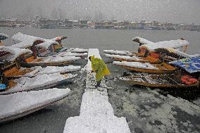 Heavy Snowfall Disrupts Life In Kashmir