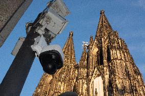 CCTV Camera In Front Of Dom Cathedral