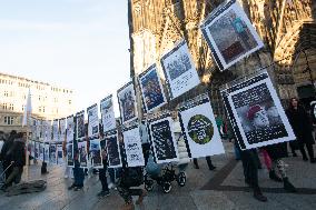 Peace Protest Action In Cologne