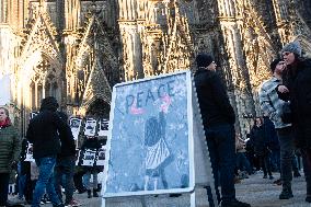 Peace Protest Action In Cologne