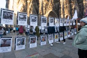 Peace Protest Action In Cologne