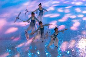 Children Perform at An Ice Skating Rink in Chongqing