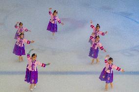 Children Perform at An Ice Skating Rink in Chongqing