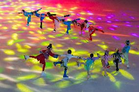 Children Perform at An Ice Skating Rink in Chongqing