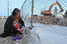 Flash Rally At Demolition Site Remembers Atonement Home Survivors