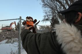 Flash Rally At Demolition Site Remembers Atonement Home Survivors