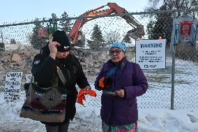 Flash Rally At Demolition Site Remembers Atonement Home Survivors