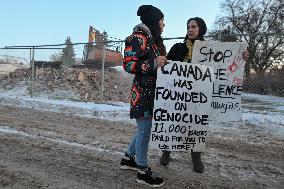 Flash Rally At Demolition Site Remembers Atonement Home Survivors