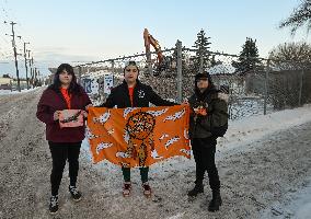 Flash Rally At Demolition Site Remembers Atonement Home Survivors