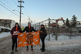 Flash Rally At Demolition Site Remembers Atonement Home Survivors