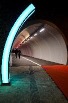 Cycle And Pedestrian Tunnel Through The Georgsberg In Passau