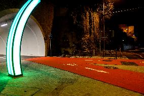 Cycle And Pedestrian Tunnel Through The Georgsberg In Passau