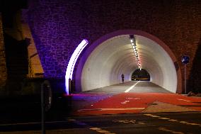 Cycle And Pedestrian Tunnel Through The Georgsberg In Passau