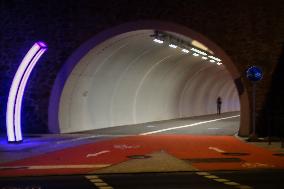 Cycle And Pedestrian Tunnel Through The Georgsberg In Passau