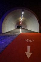 Cycle And Pedestrian Tunnel Through The Georgsberg In Passau