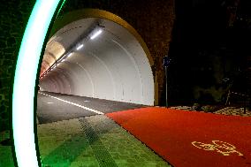 Cycle And Pedestrian Tunnel Through The Georgsberg In Passau