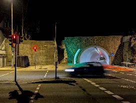 Cycle And Pedestrian Tunnel Through The Georgsberg In Passau