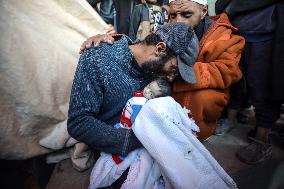 Aftermath of Israeli Airstrike in Gaza, Palestine