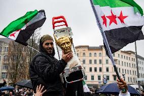 Syrians Expats Celebrate Fall of Assad Regime in Berlin