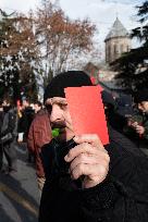 Salome Zourabichvili Leaves The Presidential Palace After Kavelashvili's Inauguration