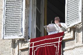 Pope Francis Delivers Angelus Prayer - Vatican