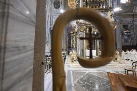 Cardinal Baldassare Reina opens the Holy Door of Rome's St. John - Vatican