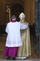 Cardinal Baldassare Reina opens the Holy Door of Rome's St. John - Vatican