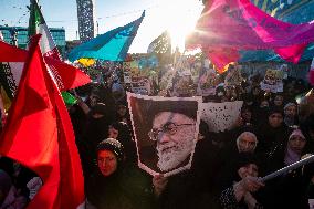 Iran-Commemorating The Anniversary Of 9th Of Dey Pro-government Rally