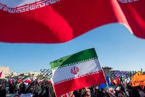 Iran-Commemorating The Anniversary Of 9th Of Dey Pro-government Rally