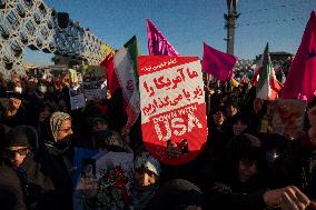 Iran-Commemorating The Anniversary Of 9th Of Dey Pro-government Rally