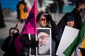 Iran-Commemorating The Anniversary Of 9th Of Dey Pro-government Rally