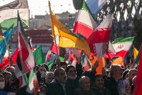 Iran-Commemorating The Anniversary Of 9th Of Dey Pro-government Rally