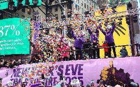 Confetti Test In Times Square - NYC