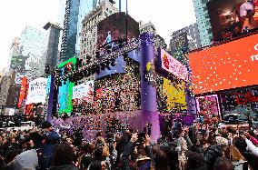 Confetti Test In Times Square - NYC