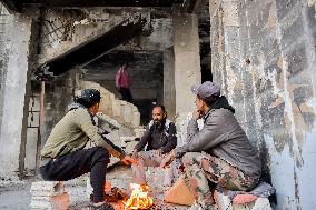 Palestinian Refugees Return To Al-Yarmouk Camp - Damascus