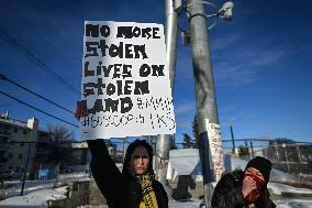 Stand Against Human Trafficking Protest In Edmonton