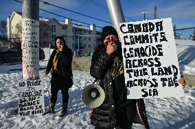 Stand Against Human Trafficking Protest In Edmonton