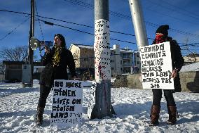 Stand Against Human Trafficking Protest In Edmonton