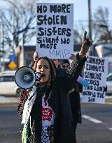 Stand Against Human Trafficking Protest In Edmonton