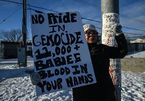 Stand Against Human Trafficking Protest In Edmonton