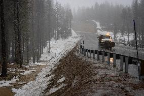 Holiday Storms Bring Freezing Rain And Snow To Northern California