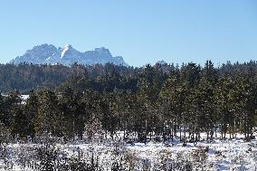 Winter Landscape In The District Of Garmisch-Partenkirchen