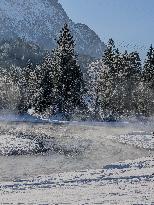 Winter Landscape In The District Of Garmisch-Partenkirchen