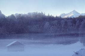 Winter Landscape In The District Of Garmisch-Partenkirchen