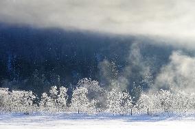 Winter Landscape In The District Of Garmisch-Partenkirchen